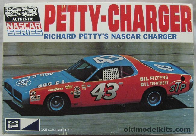 MPC 1/25 Richard Pettys NASCAR Dodge Charger, 1-1708-225 plastic model kit